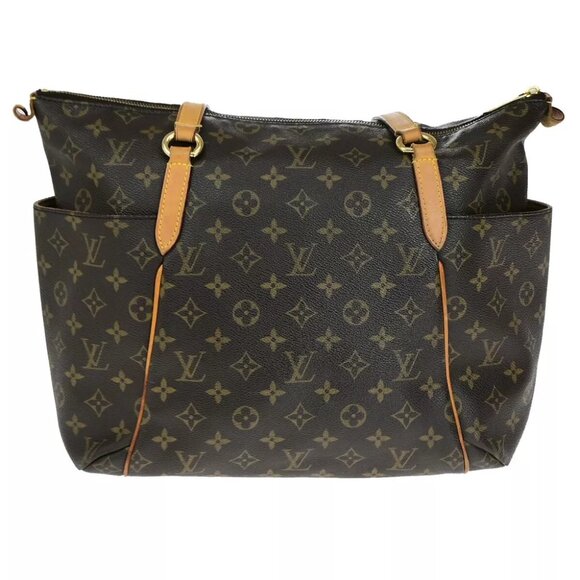 LOUIS VUITTON Logo Totally MM Shoulder Bag Monogram Leather Brown M56689 79YF370 - Picture 3 of 15